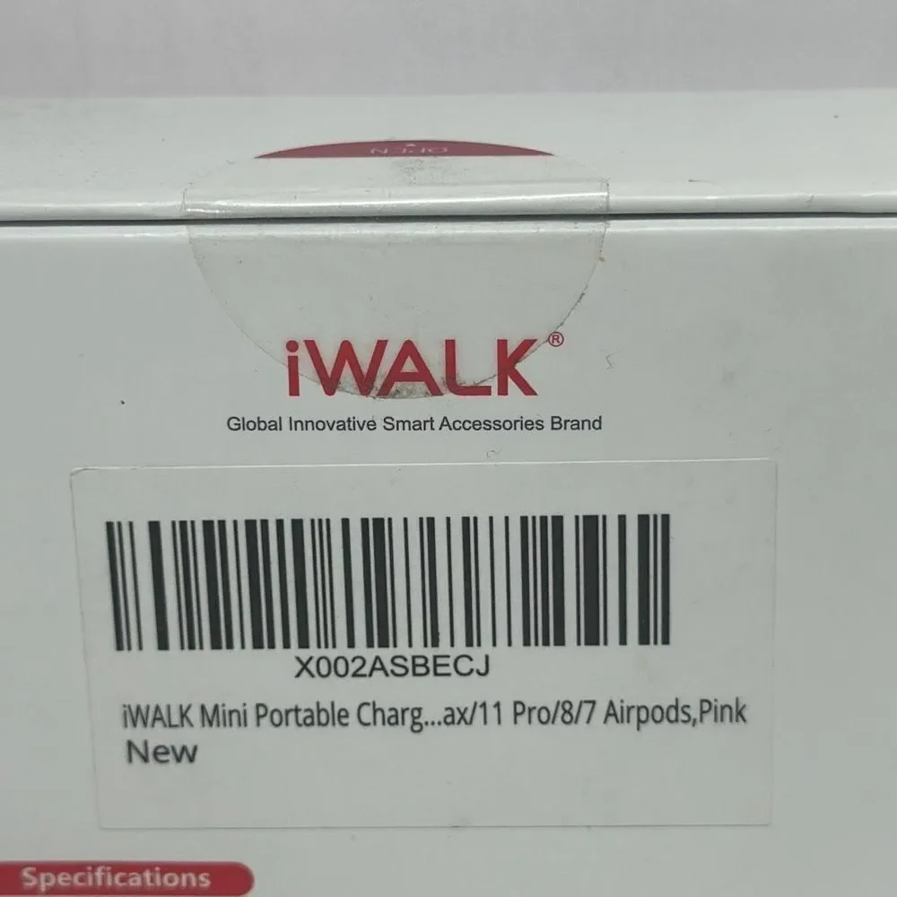 iWALK‎ LinkPod3 3350mAh Portable iPhone Charger - Pink, DS3350L